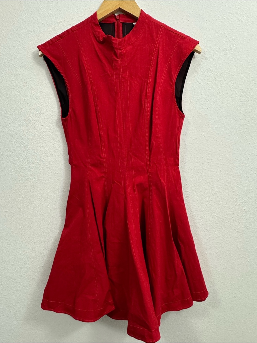 Zara Red Sleeveless Dress